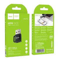 usb to c - Hoco UA31D, USB A į USB C adapteris, juodas - 2 nuotrauka