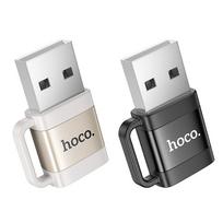 usb to c - Hoco UA31D, USB A į USB C adapteris, juodas - 3 nuotrauka