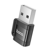 usb to c - Hoco UA31D, USB A į USB C adapteris, juodas - 5 nuotrauka