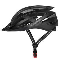 salmas m - Dviratininko šalmas MTB Wozinsky su odpinanym daszkiem i tylną lampką USB 54-57 cm - juoda - 10 nuotrauka