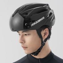 apsauginiai akiniai - Rockbros dviratininko šalmas su Visor, Detachable UV Protective Goggles, Unisex – juodos spalvos/rudos spalvos - 5 nuotrauka