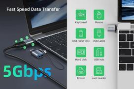 usb type c adapteris - Cabletime OTG adapteris USB 3.0 Type-C (M) - USB Type-A (F) - 3 nuotrauka