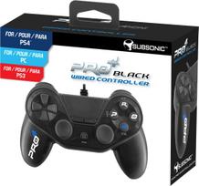 zaidimu pulteliu - Subsonic Pro 4 Wired Controller PS4 Juodas (Black) - 2 nuotrauka