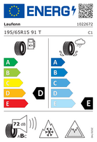 ziemines padangos 195 65 r15 - Laufenn I FIT IZ LW51 P195/65 R15 91T 4PR SBL - 2 nuotrauka