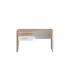 Rašomasis stalas su stalčiais Domoletti TESB212-C492, 60 cm x 125 cm, 73.8 cm, balta sp.