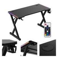 Žaidimų stalas Huzaro Hero 2.3, 120 cm x 60 cm, 72 cm, juoda sp.