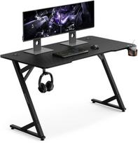 Kompiuterinių žaidimų stalas SENSE7 Vamo, 140 cm x 70 cm, 76 cm, juoda sp.