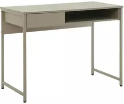 Rašomasis stalas su stalčiais Home4you Dimitra 40754, 100 cm x 50 cm, 76 cm, pilka sp.