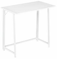 Sulankstomas rašomasis stalas ModernHome Loft Style, 80 cm x 45 cm, 76 cm, balta sp.