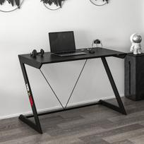 Kompiuterinių žaidimų stalas Kalune Design Zoned 506MNR3436, 120 cm x 77 cm, 60 cm, juoda sp.