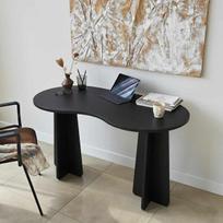 Rašomasis stalas Kalune Design Infini, 60 cm x 120 cm, 75 cm, juoda sp.