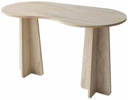Rašomasis stalas Kalune Design Infini, 60 cm x 120 cm, 75 cm, travertine sp.