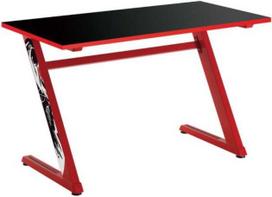 Kompiuterinių žaidimų stalas White Shark GD-ZZ-RED, 138 cm x 35 cm, 67.5 cm, juoda sp./raudona sp.