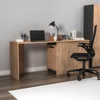 Rašomasis stalas su spintele Kalune Design Akser 550ARN1178, 47 cm x 180 cm, 73.8 cm, atlantic pine sp.