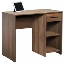 Rašomasis stalas su lentyna Kalune Design CMS-505-OO-1, 90 cm x 55 cm, 75 cm, riešuto sp.