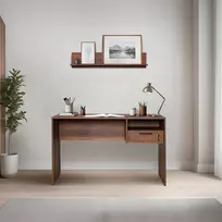Rašomasis stalas su stalčiais Kalune Design Cms-510-Oo-1, 60 cm x 120 cm, 75 cm, riešuto sp.
