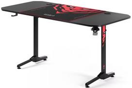 Kompiuterinių žaidimų stalas Diablo X-Mate 1600, 160 cm x 75 cm, 75 cm, juoda sp./raudona sp.