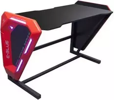 Kompiuterinių žaidimų stalas E-Blue EGT002BK, 125 cm x 80.8 cm, 62 cm, juoda sp./raudona sp.