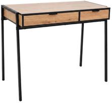Rašomasis stalas su stalčiais Akord Furniture Factory Zentia, 100 cm x 45 cm, 80.5 cm, juoda sp./oak craft sp.