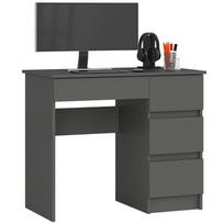 Rašomasis stalas su stalčiais Akord A-7, 90 cm x 50 cm, 77 cm, pilka sp.