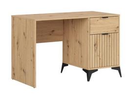 Rašomasis stalas su lentyna Lamea, 120 cm x 60 cm, 78 cm, artisan oak sp.