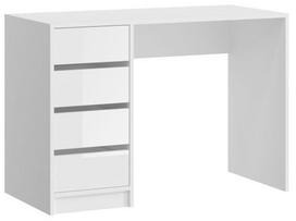 Rašomasis stalas su stalčiais MC Akcent Emma, 110 cm x 48 cm, 75 cm, balta sp.