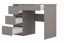 Rašomasis stalas su stalčiais Mijas Left, 98 cm x 51 cm, 76 cm, šviesiai pilka sp.