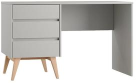 Rašomasis stalas su stalčiais Pinio Swing, 125 cm x 62.5 cm, 75 cm, pilka sp.