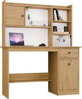 Rašomasis stalas su lentyna Chester, 120 cm x 45 cm, 145 cm, artisan oak sp.