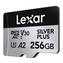 a2 kortele - Lexar 256GB Micro SDXC Professional Sidabrinis Plus UHS-I/U3/A2 4K - 2 nuotrauka
