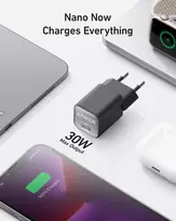 gana - Anker 511 Nano III 30W GaN USB-C White - 2 nuotrauka