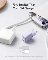 gana - Anker 511 Nano III 30W GaN USB-C White - 6 nuotrauka