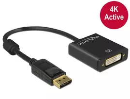 displayport 2.1 kabelis - Delock Adapter Displayport 1.2 to DVI Black - 3 nuotrauka