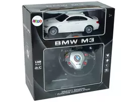 zaislas vairas -  BMW M 3 baltas 1:18 - 4 nuotrauka
