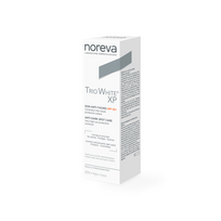 spf 50 - NOREVA pigmentines dėmes mažinantis apsauginis kremas TRIO WHITE® XP, SPF 50+, 40 ml - 2 nuotrauka