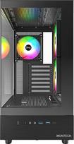 atx case - Montech XR Midi-Tower Juodas (Black) - 5 nuotrauka