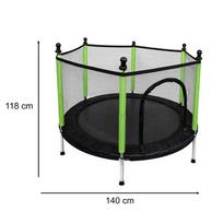 batutas 140 cm - Vaikiškas batutas, 140 cm, su tinklu, žalias (Green) - 6 nuotrauka