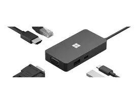 usb hub 20 - MS Surface USB-C Travel Hub COMM - 2 nuotrauka
