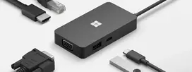 usb hub 20 - MS Surface USB-C Travel Hub COMM - 3 nuotrauka