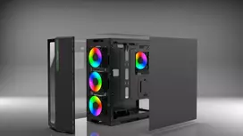atx mid tower case - Inca EMG-17XN kompiuterio korpusas „Midi Tower“ Juoda - 5 nuotrauka