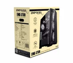 atx mid tower case - Inca EMG-17XN kompiuterio korpusas „Midi Tower“ Juoda - 6 nuotrauka