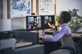 hp z24 monitorius - HP Z24q G3 23.8", QHD, IPS, 90Hz - 6 nuotrauka