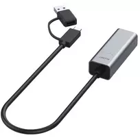 usb type c adapteris - ALLNET USB 3.0 Typ-C&A Ethernet Adapteris 2.5 Multi-Gigabit LAN ALL-NC-2.5G-USBC/A *ALLTRAVEL* - 2 nuotrauka