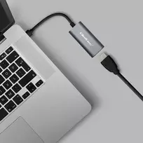 hdmi i usb 3 0 adapteris - Qoltec USB-C į HDMI 4K 60Hz adapteris Juodas (Black) - 6 nuotrauka