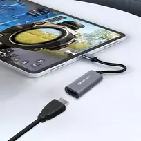 hdmi i usb 3 0 adapteris - Qoltec USB-C į HDMI 4K 60Hz adapteris Juodas (Black) - 8 nuotrauka