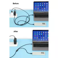 usb 100w laidas - Manhattan 355810 USB-C į USB-C krovimo kabelis 100W 2m Juodas (Black) - 6 nuotrauka