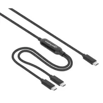 usb 100w laidas - Manhattan 355810 USB-C į USB-C krovimo kabelis 100W 2m Juodas (Black) - 8 nuotrauka