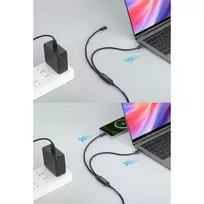 usb 100w laidas - Manhattan 355810 USB-C į USB-C krovimo kabelis 100W 2m Juodas (Black) - 9 nuotrauka