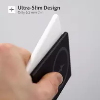 power bank wireless - Evelatus EVEP03PBSSB 3000mAh Power Bank Super Slim with Wireless Charging, juodas - 4 nuotrauka
