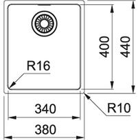 nerudijancio plieno stalvirsiai - Franke MRX 210-34 127.0531.915 - 2 nuotrauka